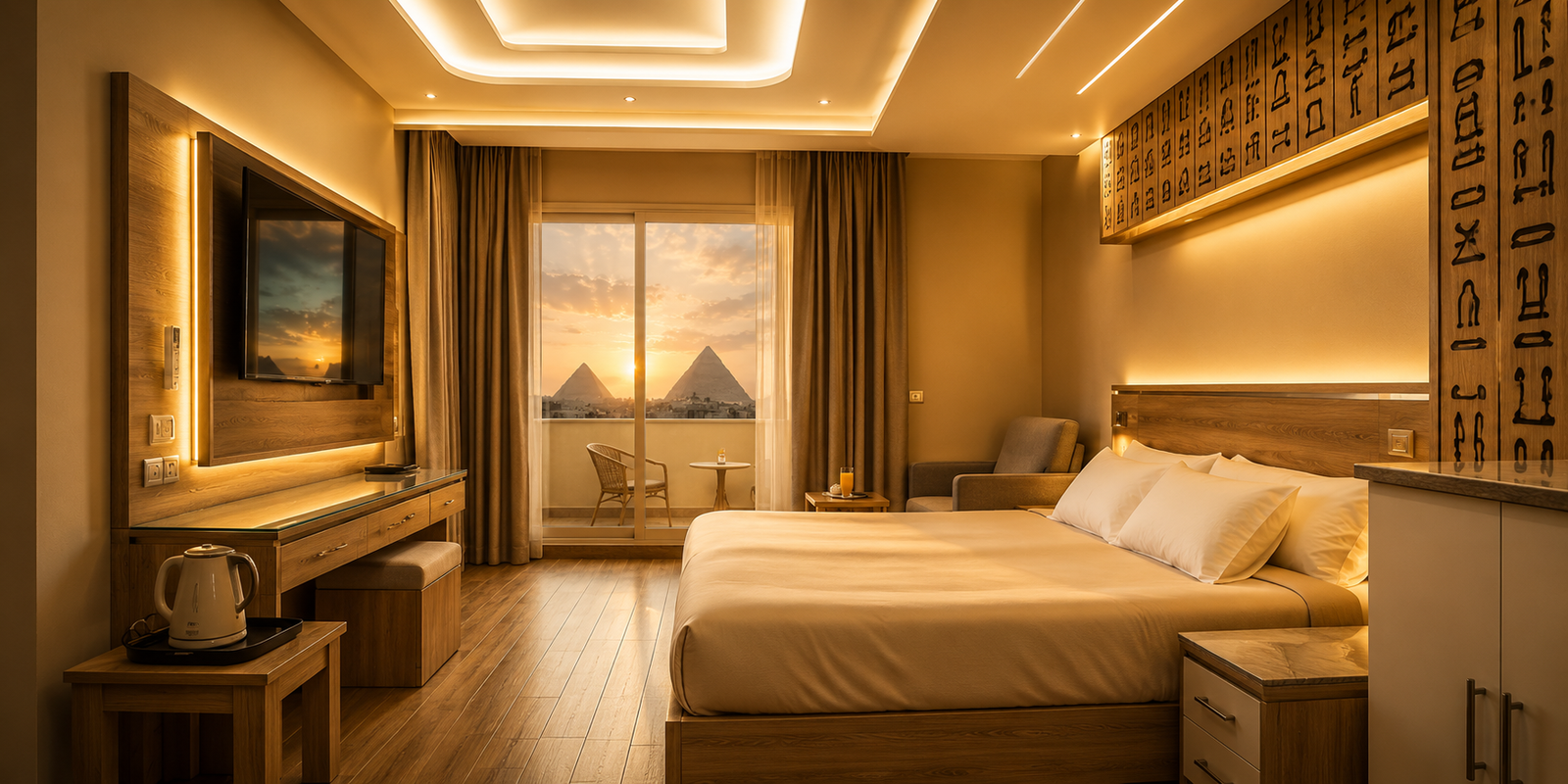 Pyramid-view suite